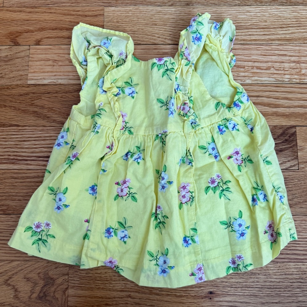 12-18m Janie and Jack Yellow Floral Top